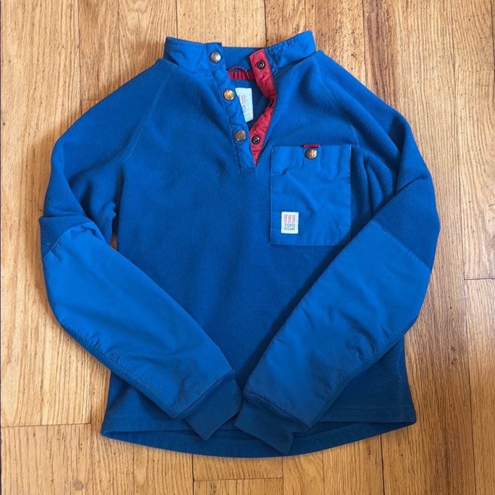 Topo Designs Blue Mountain Fleece, Size S